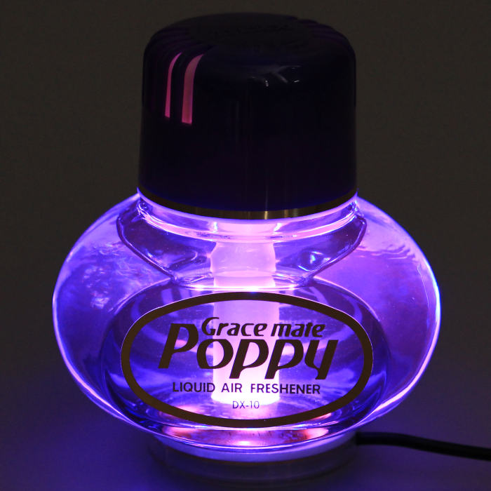 Poppy Grace mate Lufterfrischer Lavendel mit 7 LED Beleuchtung 12V 24V LKW Auto KFZ Wohnwagen