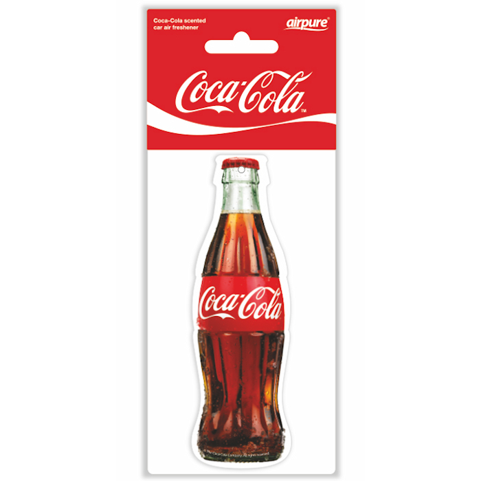 Original Coca Cola Lufterfrischer Flasche Cola Duft Air Freshener Duftbaum LKW KFZ Auto Bus