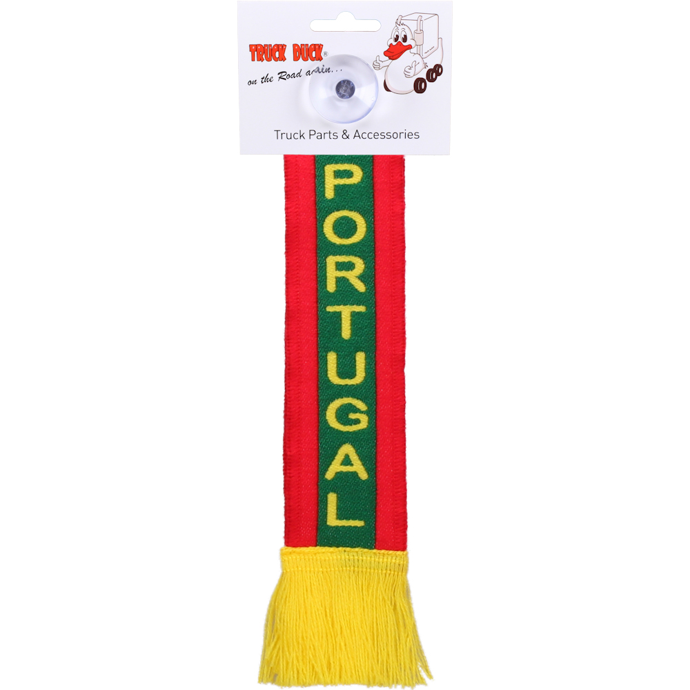 LKW Auto Minischal Portugal Mini Schal Wimpel Saugnapf Anhänger Spiegel Deko Flagge Fahne
