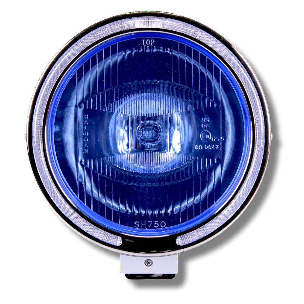 Angel Eyes Fernscheinwerfer Zusatzscheinwerfer blau 12-24V LKW Offroad Fernlicht
