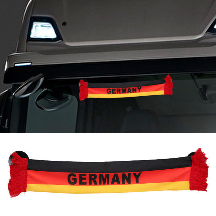 Voiture Camion Mini Écharpe Germany Allemagne 45x8cm avec ventouse Fanion Bannière Drapeau Décor 