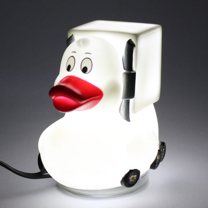 Original Truck Duck Figur mit LED Beleuchtung LKW Trucker Ente Dekoration 12-24V