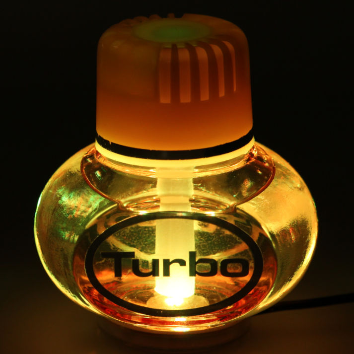 Turbo Lufterfrischer Lemon Duft mit USB 5V 7 LED Beleuchtung für LKW Auto KFZ Bus Wohnwagen
