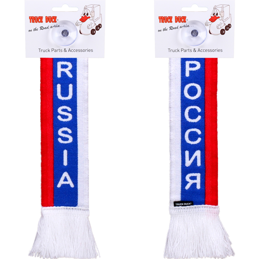 LKW Auto Minischal Russia Russland Mini Schal Wimpel Saugnapf Anhänger Spiegel Deko Flagge