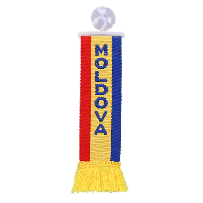 LKW Auto Minischal Moldawien Moldova Mini Schal Wimpel Saugnapf Anhänger Spiegel Deko Flagge