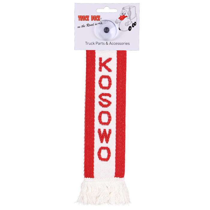 LKW Auto Minischal Kosowo Kosovo Mini Schal Wimpel Saugnapf Anhänger Spiegel Deko Flagge